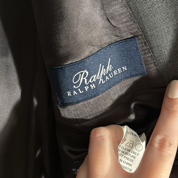 Ralph Ralph Lauren Men’s Grey 100% Wool Suit Jacket Size 42R - Picture 4 of 5